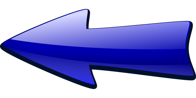 Fletxa blava direcció dreta-esquerra