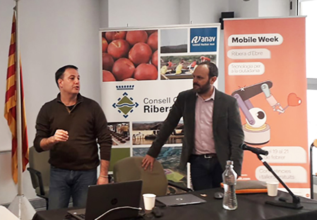 Albert Pujol i Ferran Farriol durant la presentació