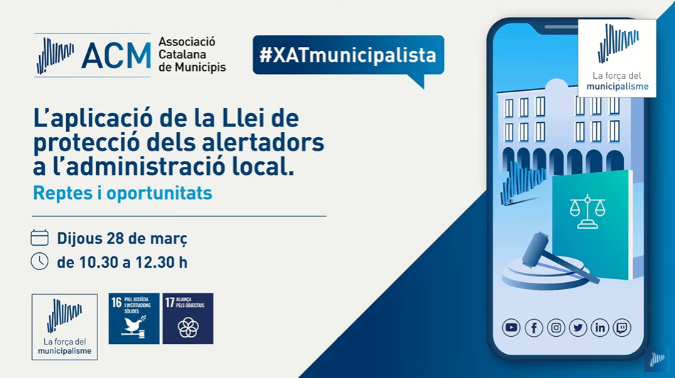 Webinar sobre la aplicación de la Ley de protección alertadores en la administración local