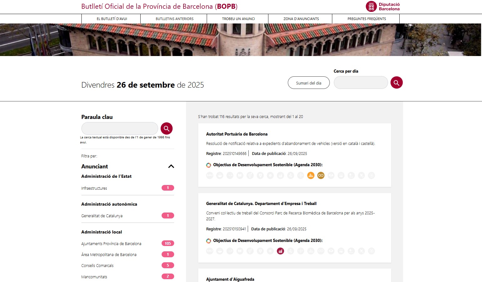 Butlletí Oficial de la Província de Barcelona (BOPB)