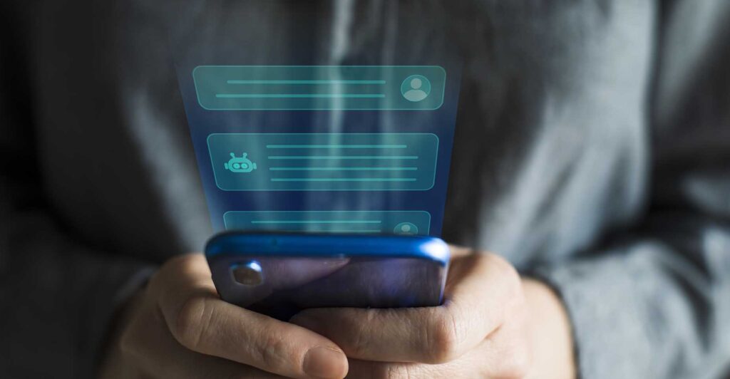 Xatbot amb IA generativa al mòbil