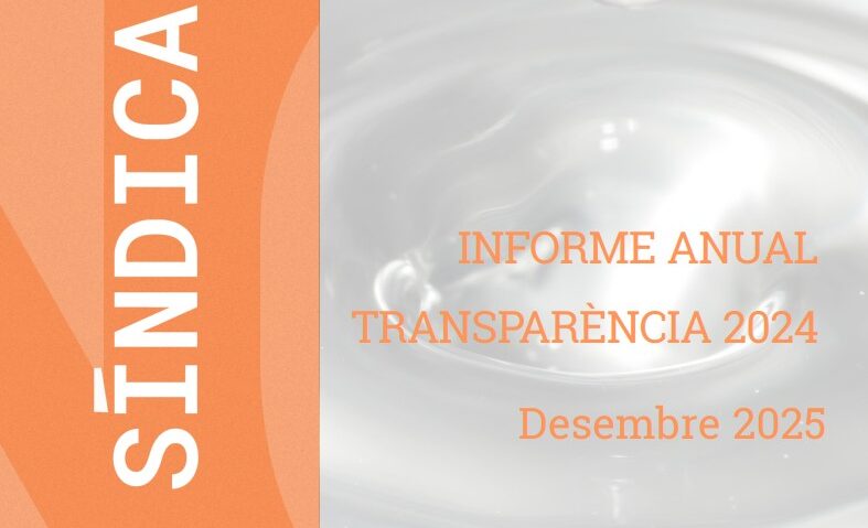 Cubierta del informe del Síndic de Diciembre 2025