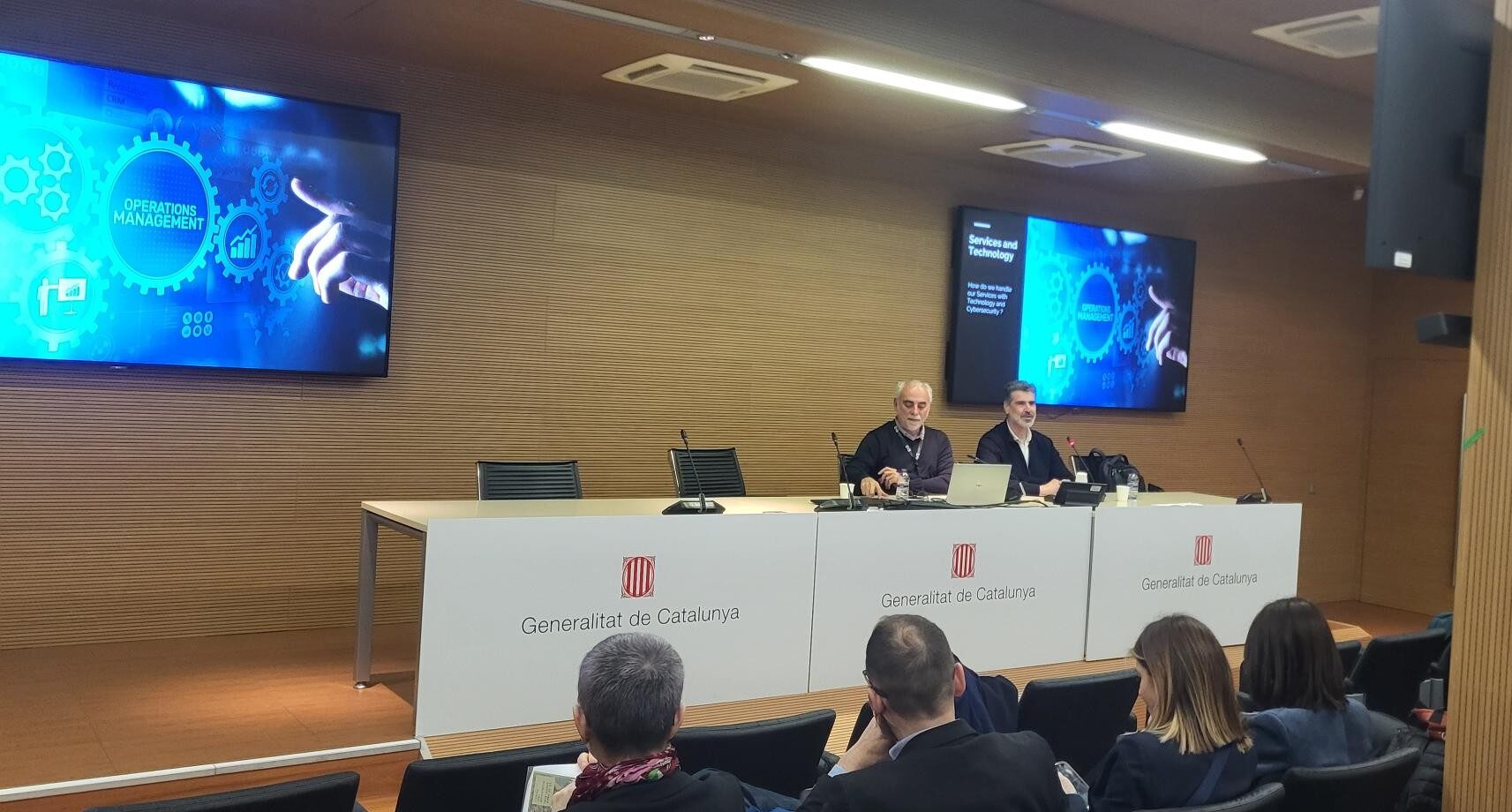 Ignasi Albors i Rubén Cortés a la International Week BBS-University of Bologna