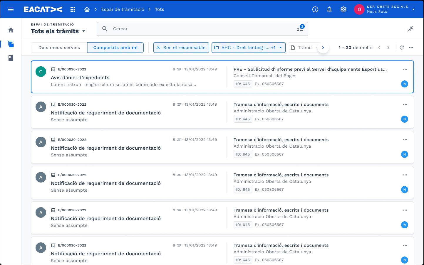 Serveis empleat públic